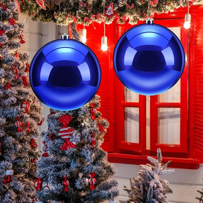 Zubebe 4 piezas Adornos de bola de Navidad extra grandes de 8"...