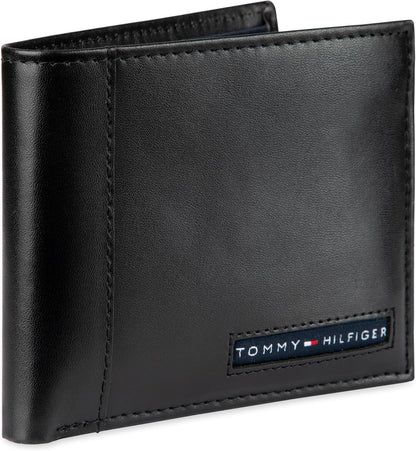 Tommy Hilfiger Cartera Passcase para hombre con ventana de identifi...