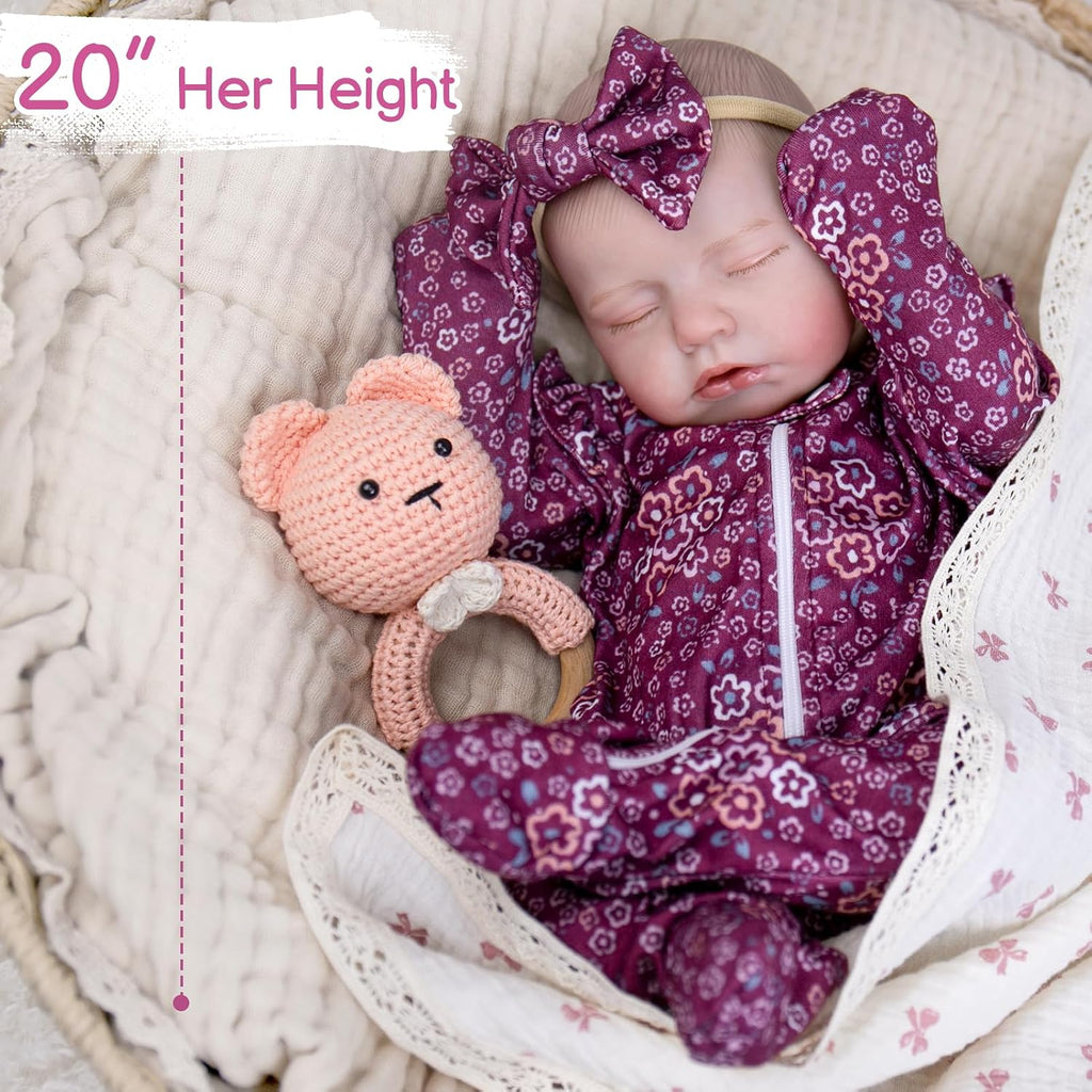 Aori - Muñecas de bebé Reborn de 20 pulgadas, muñeca realista reali...