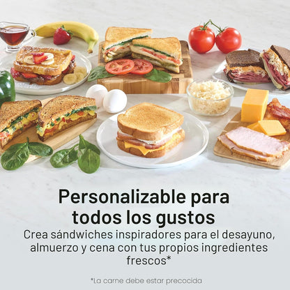 Hamilton Beach Apilador de sándwiches rápido y personalizable | 21...