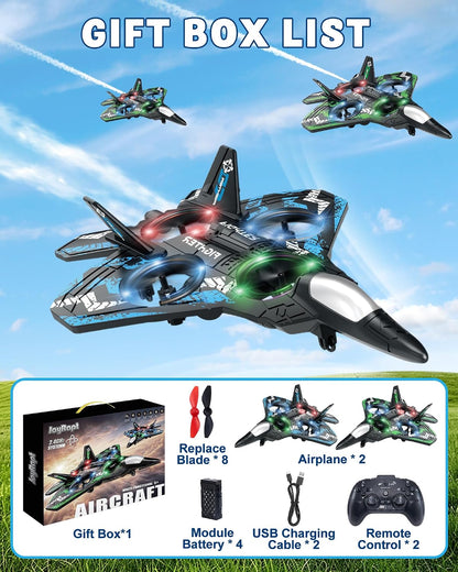 JoyRapt - Drones de espuma RC para niños, avión de control remoto,...