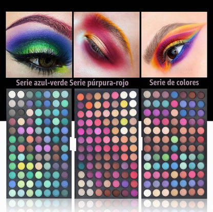 Pure Vie Paleta de sombra de ojos de 252 colores, maquillaje mezcla...