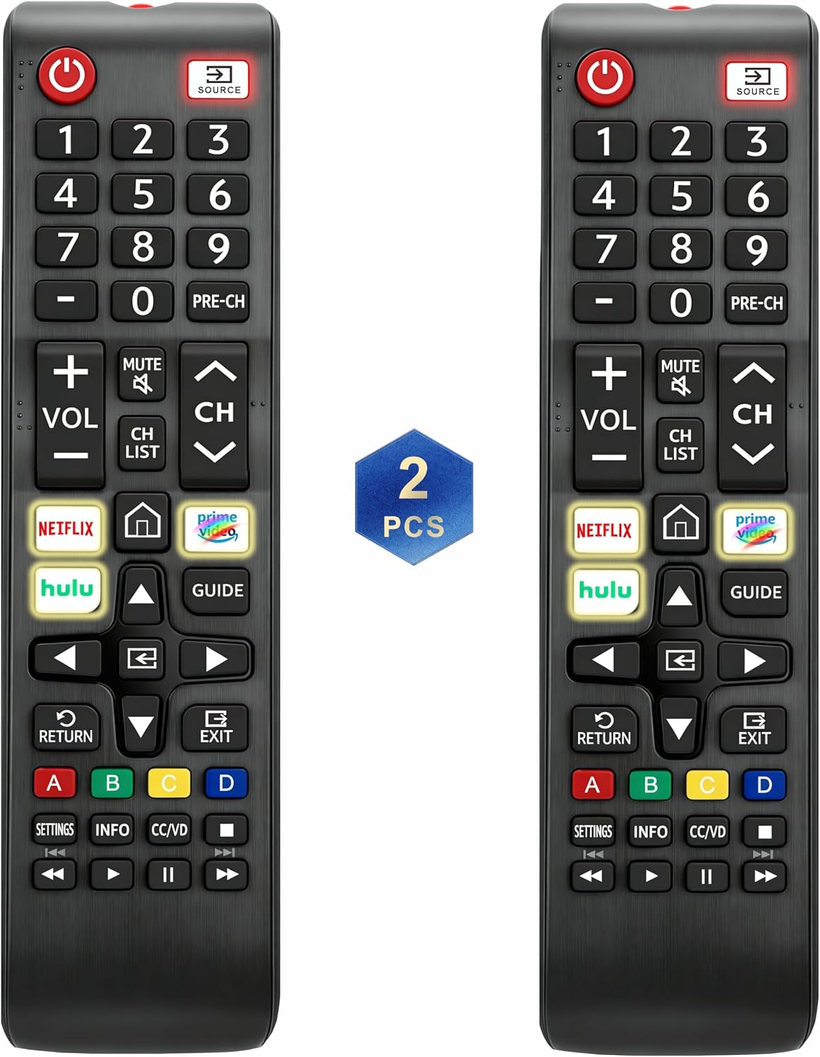 Repuesto para mando a distancia Samsung 2026-2001, paquete de 2 | M...