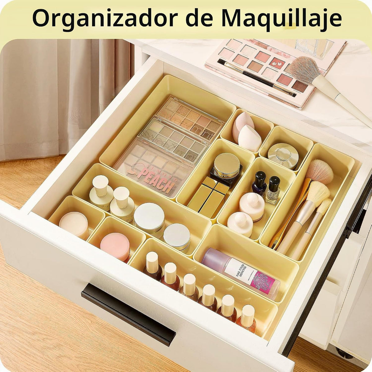 Vtopmart - Paquete de 25 organizadores de cajones de plástico con a...