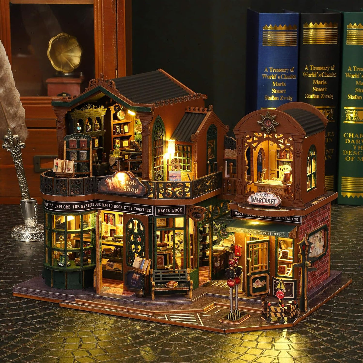 fifijoy Kit de casa de muñecas en miniatura, kits de casa pequeña,...