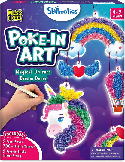 Skillmatics Poke-in Art - Unicornios mágicos, kit de manualidades d...