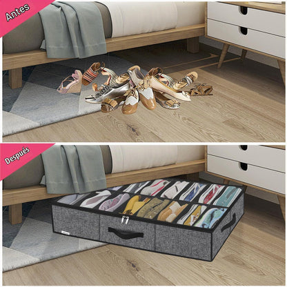 Onlyeasy Organizador Robusto para Almacenamiento de Zapatos Debajo...