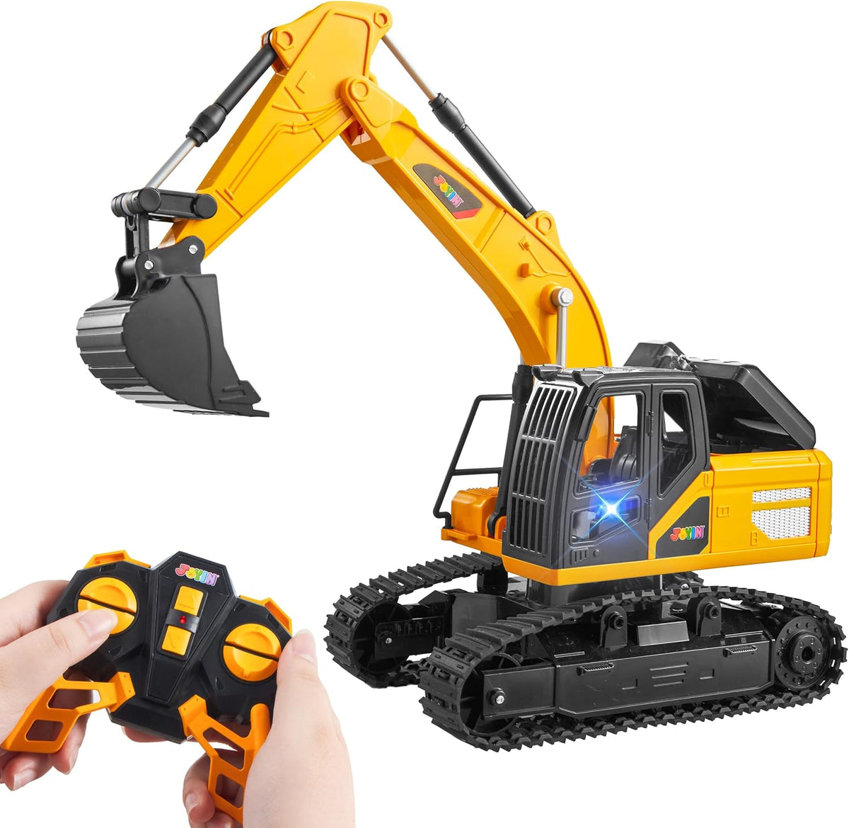 JOYIN Excavadora de control remoto para niños, 2.4 GHz RC Play Exca...