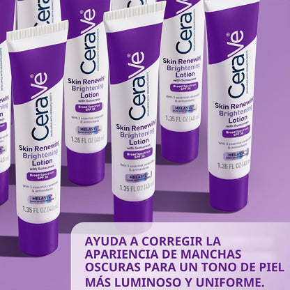 CeraVe Loción Facial Iluminadora con SPF 30, Niacinamida y Ceramida...
