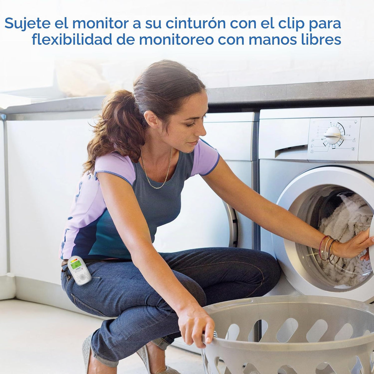 VTech Monitor de audio digital para bebés con 2 unidades para padre...