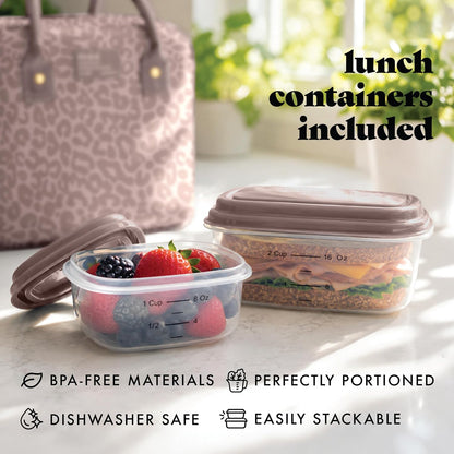 Fit &amp; Fresh - Lonchera Bloomington para mujeres - Lonchera gran...