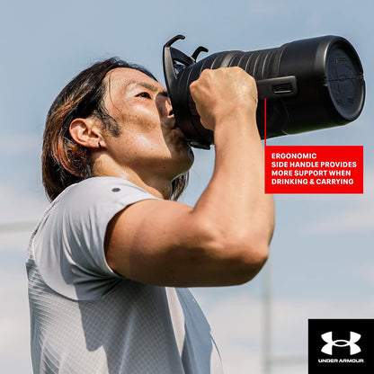 Under Armour Botella de agua aislada con asa y gancho para cerca, j...