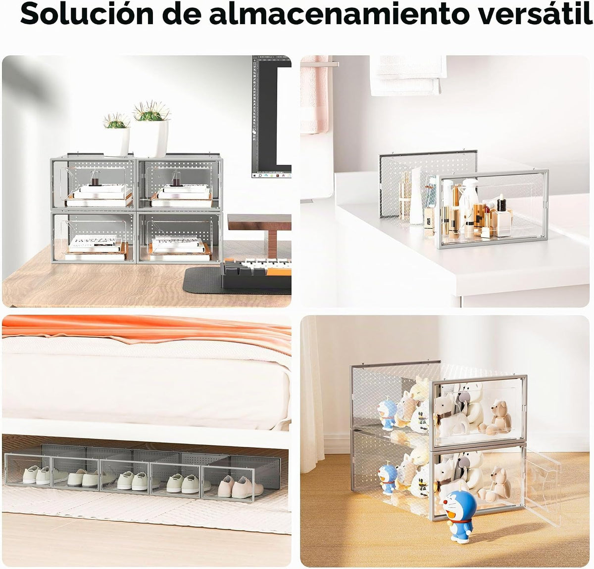 Foluck Caja de almacenamiento de zapatos, paquete de 15 organizador...