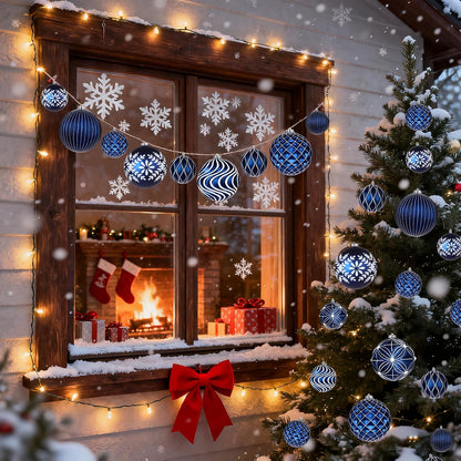 Lanpn 6 bolas de Navidad grandes de 6 pulgadas, decoraciones colgan...