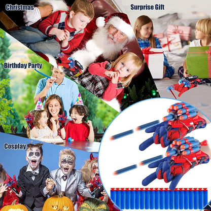 keumi - Juego de 2 tiradores de telaraña para niños, regalos de fie...