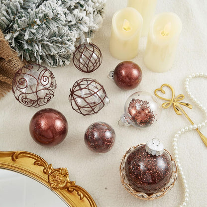 Wironlst Adornos de Bolas de Navidad Irrompibles Transparentes de P...