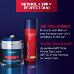 L'Oreal Paris Revitalift Crema de noche prensada, retinol + nia...