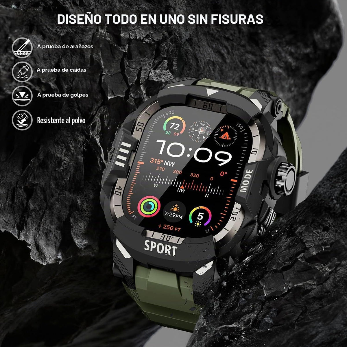 DABAOZA Funda resistente con correa táctica para hombre, compatible...