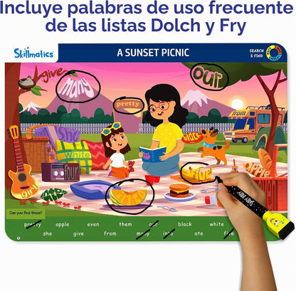 Skillmatics Busca y encuentra \u2013 Palabras a la vista, alfombril...
