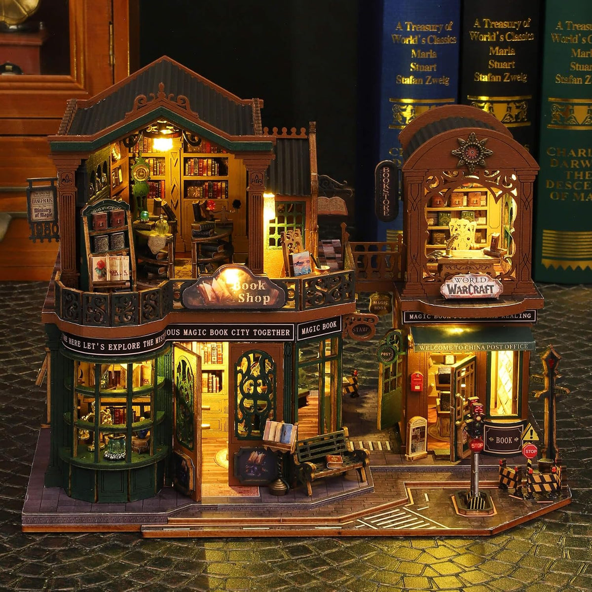 fifijoy Kit de casa de muñecas en miniatura, kits de casa pequeña,...