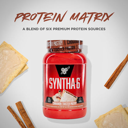 BSN SYNTHA-6 Proteína en polvo premium, pastel tostador de canela,...