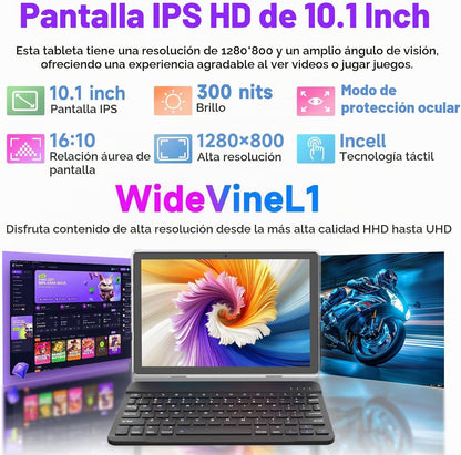 DIGITHINK Tablet PC de 128 GB 10 pulgadas Android 16.0, tabletas An...