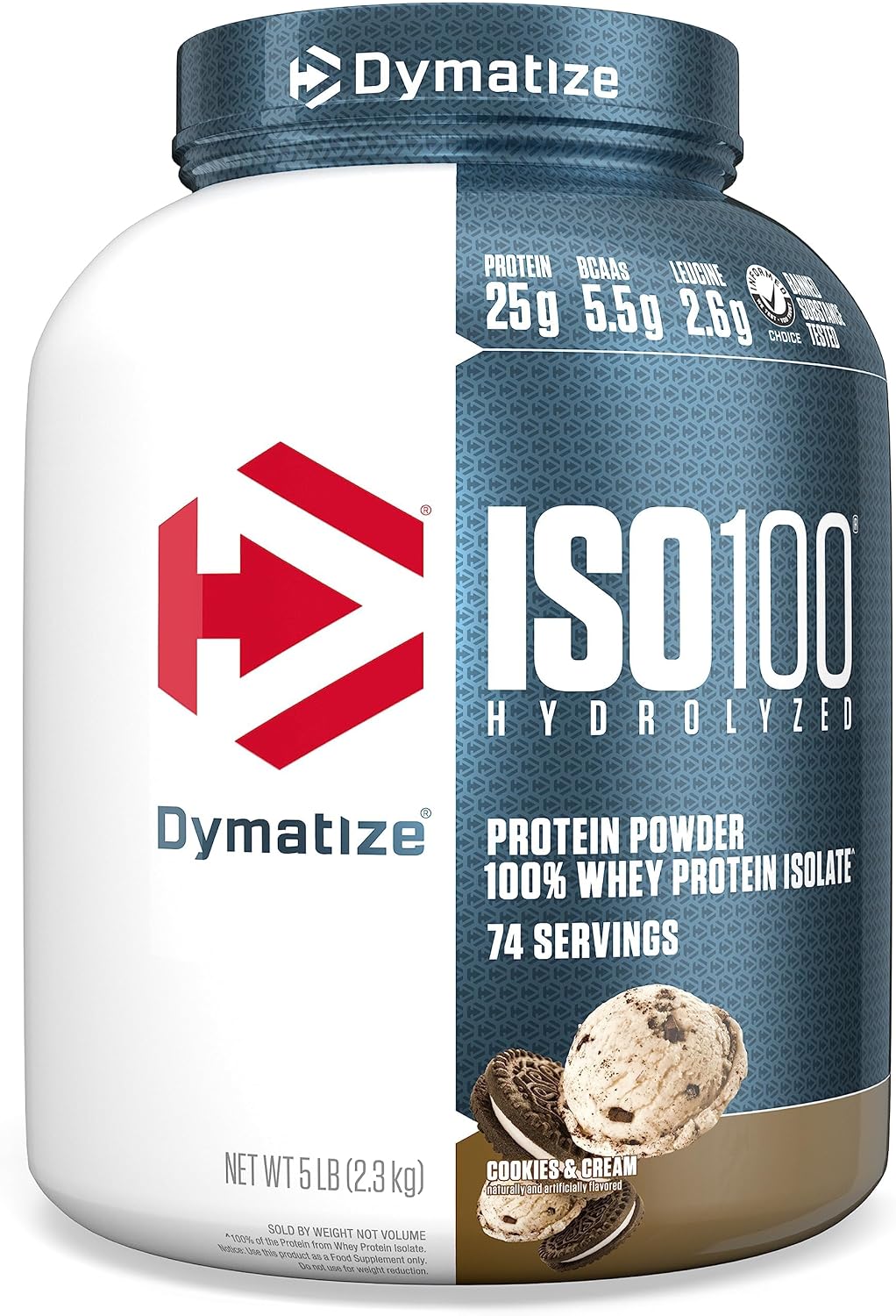 Dymatize Proteína en polvo ISO100, 100% aislado de suero de leche |...