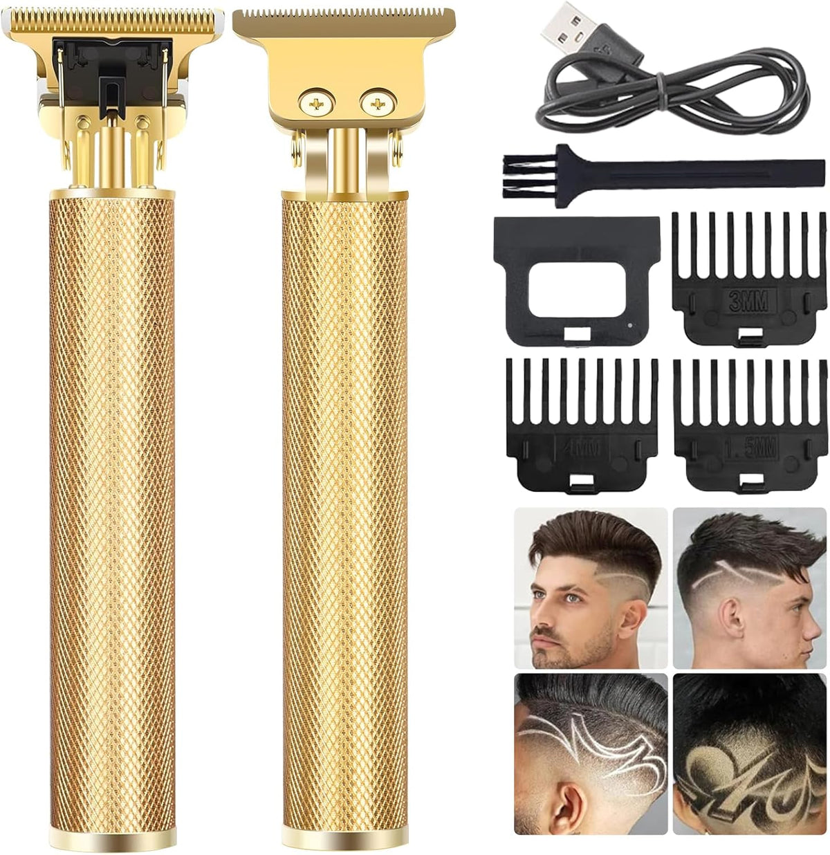 YOGINGO Cortadora de barba profesional para hombres, recortadora de...