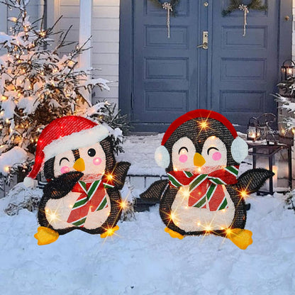 Dazzle Bright - Decoraciones navideñas para exteriores, juego de 2...
