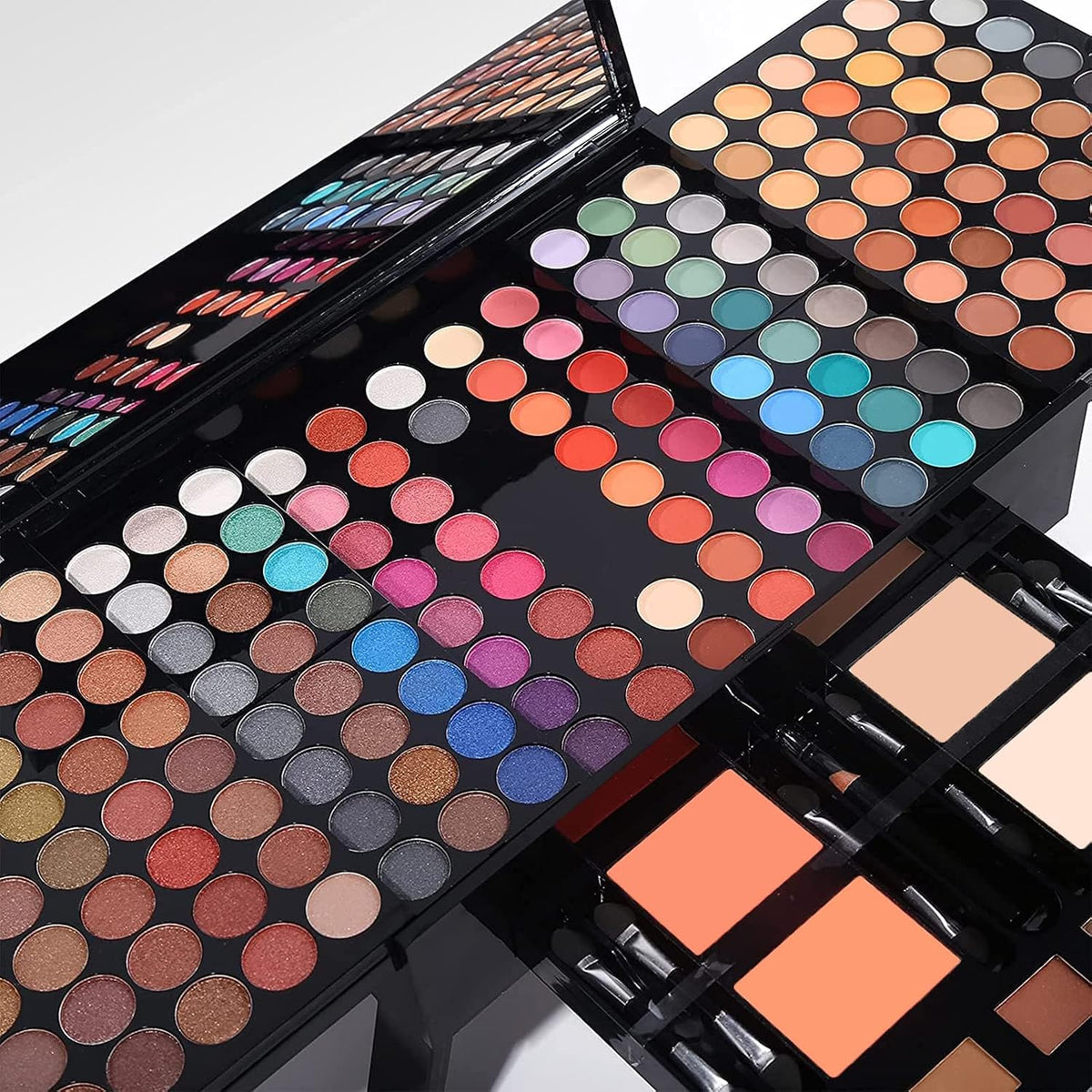 MISS ROSE Juego de maquillaje cosmético de 190 colores en caja de p...