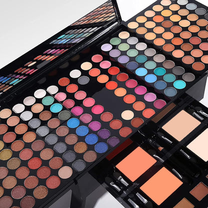 MISS ROSE Juego de maquillaje cosmético de 190 colores en caja de p...