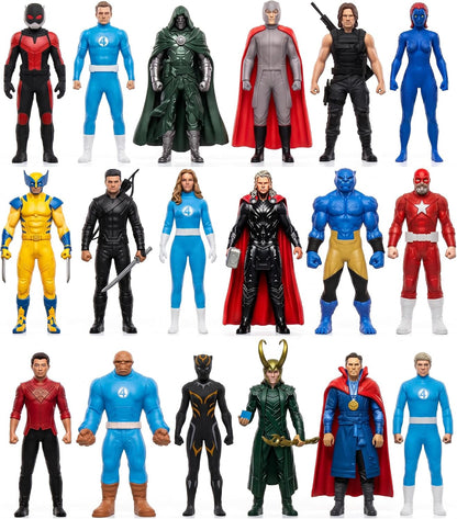 HLDMYYXGS 18 figuras de superhéroe, miniatura de leyendas heroicas...
