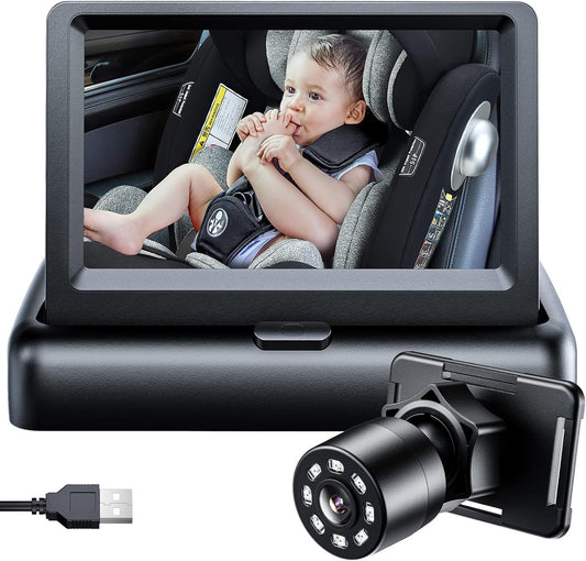 Itomoro Cámara de coche para bebé, alimentada por USB, fácil instal...