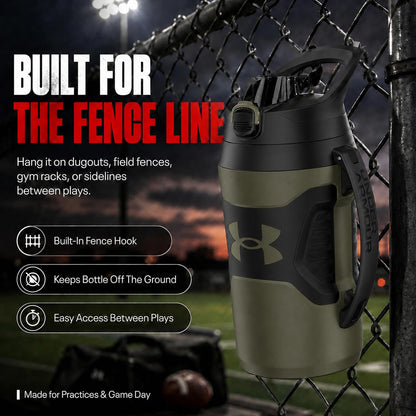 Under Armour Botella de agua aislada con asa y gancho para cerca, j...