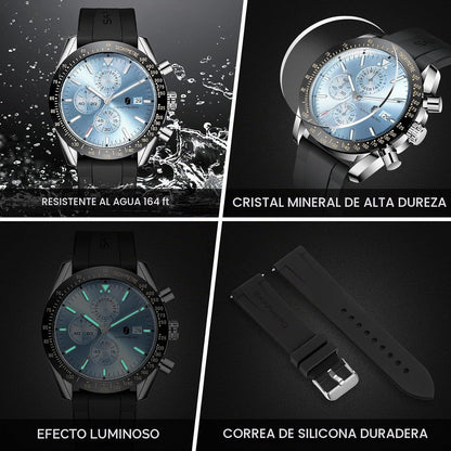 BENYAR Reloj para hombre analógico cronógrafo de cuarzo, impermeabl...