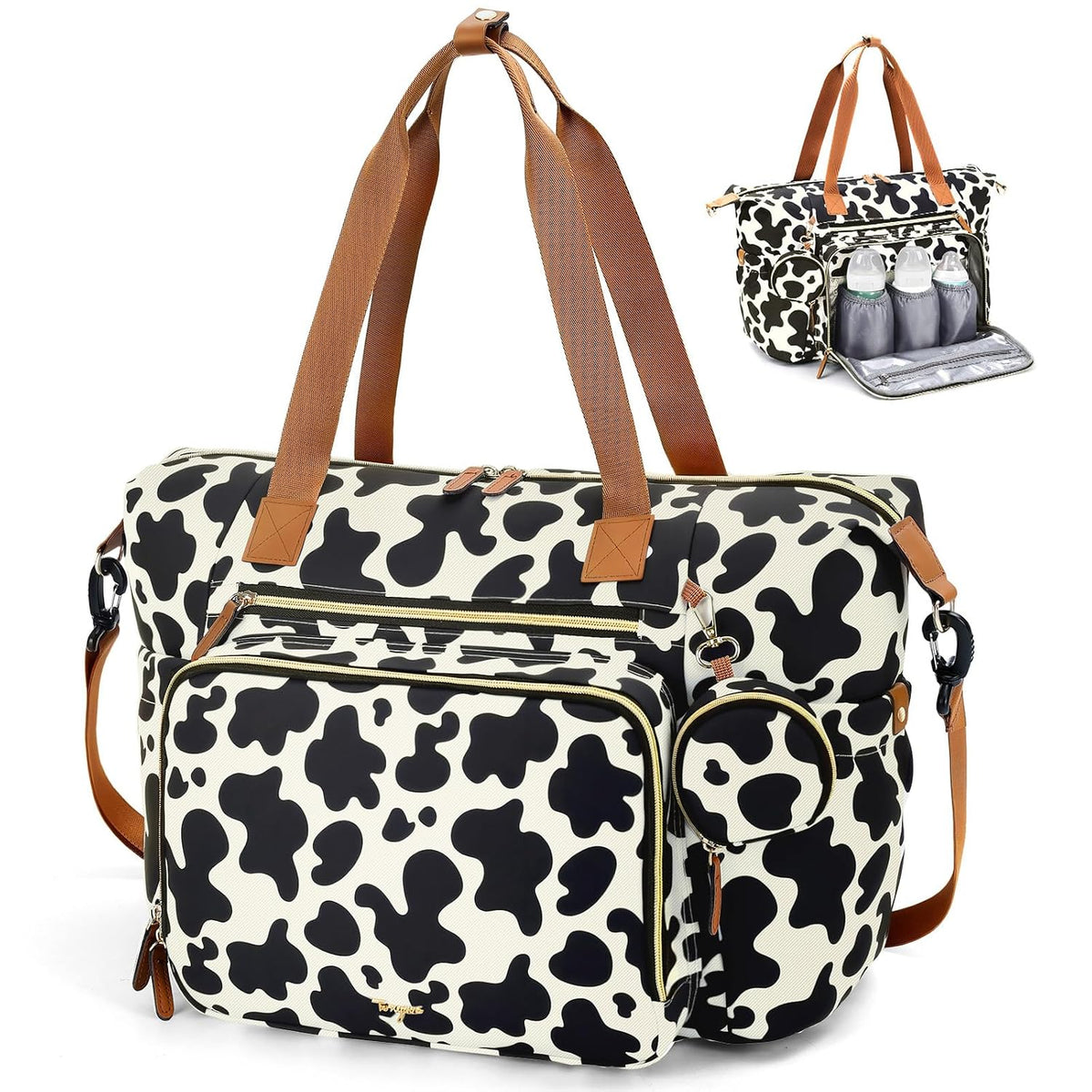 Tonyeee - Bolso para pañales, gran bolsa de pañales para bebé para...