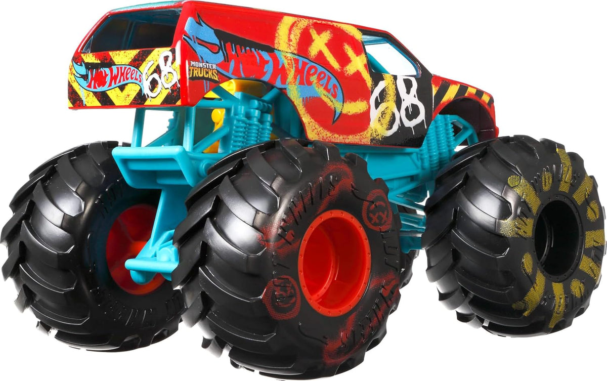 Hot Wheels Monster Trucks Derby de demostración de gran tamaño en e...