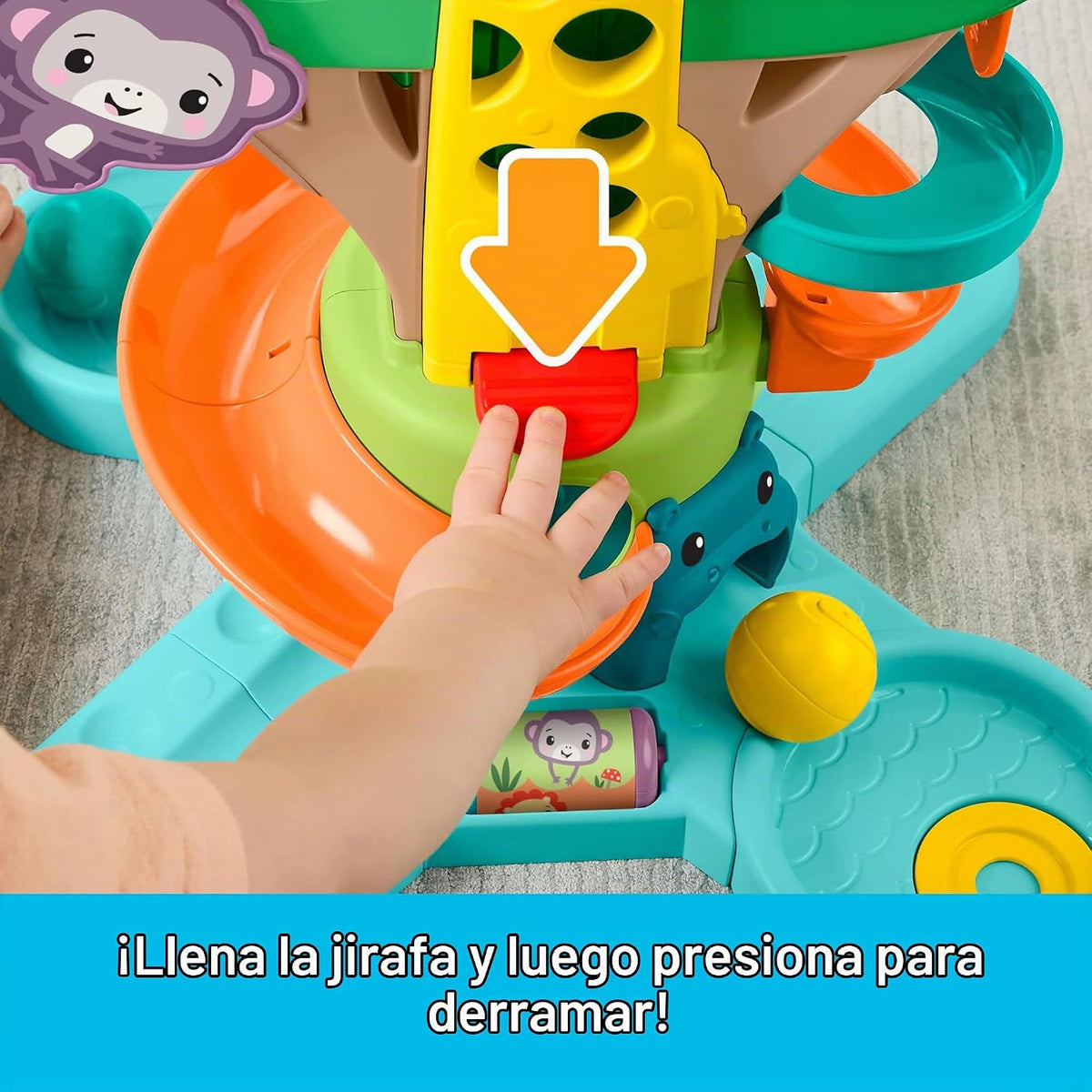 Fisher-Price Juguete de actividad musical de árbol de la selva sent...