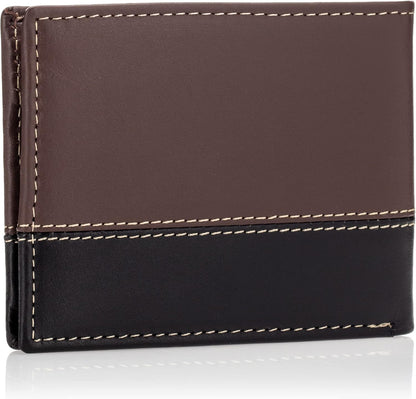 Timberland Billetera plegable de cuero para hombre, color marrón\/n...