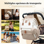 DERJUNSTAR - Mochila grande para pañales color caqui | Estación de...