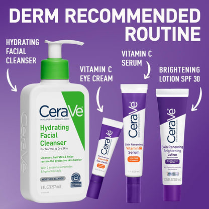 CeraVe Loción Facial Iluminadora con SPF 30, Niacinamida y Ceramida...