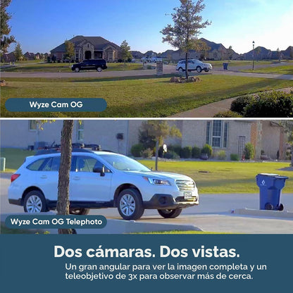 WYZE Cam OG Paquete de 2 cámaras de seguridad para interiores/exter...