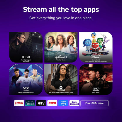 Roku Streaming Stick Plus con control remoto por voz - 4K y HDR10+...