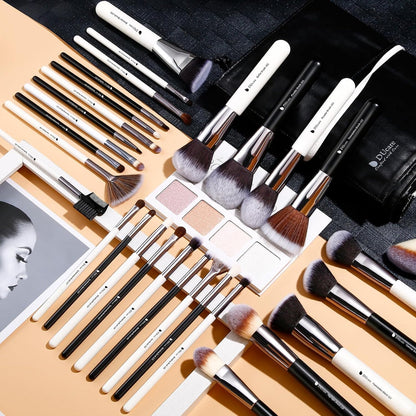 DUcare Juego de 31 brochas de maquillaje profesional con organizado...