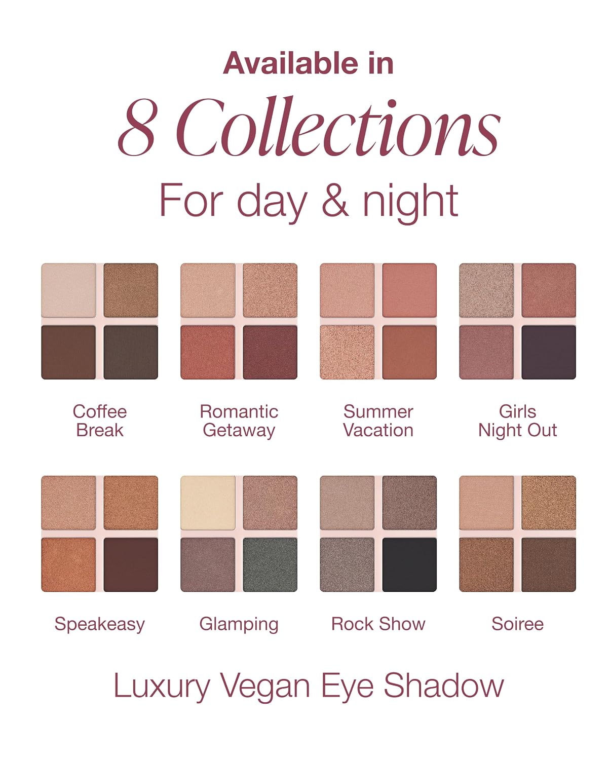 Mineral Fusion Paleta de sombras de ojos (Glamping) | Cuatro tonos...