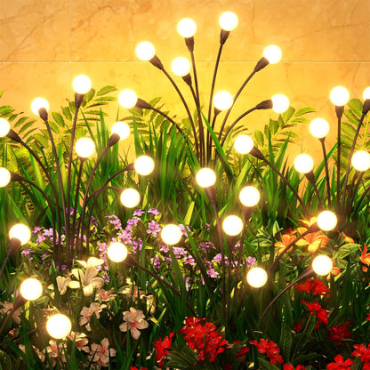 Cnuoky Paquete de 2 luces solares de jardín de 16 LED, luces solare...