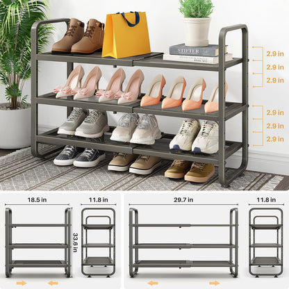 SNTD Zapatero \u2013 Organizador de zapatos expandible para armario...