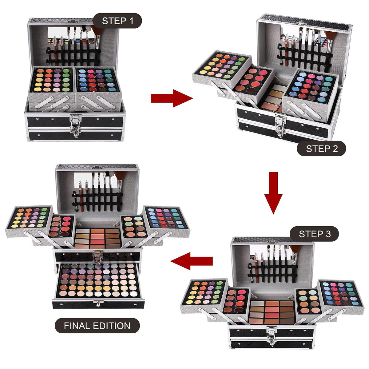 Set de regalo de maquillaje para mujeres y niñas, kit de maquillaje...