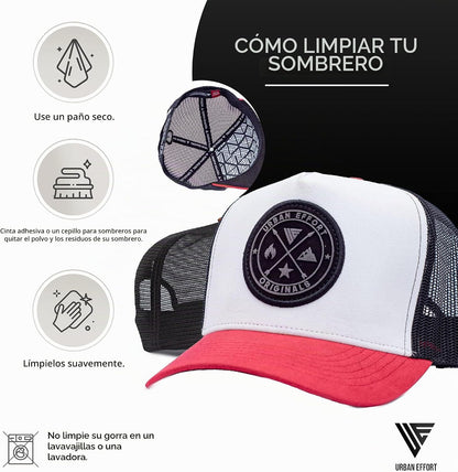 Urban Effort Trucker Hat para hombre – Gorra de béisbol con parte t...