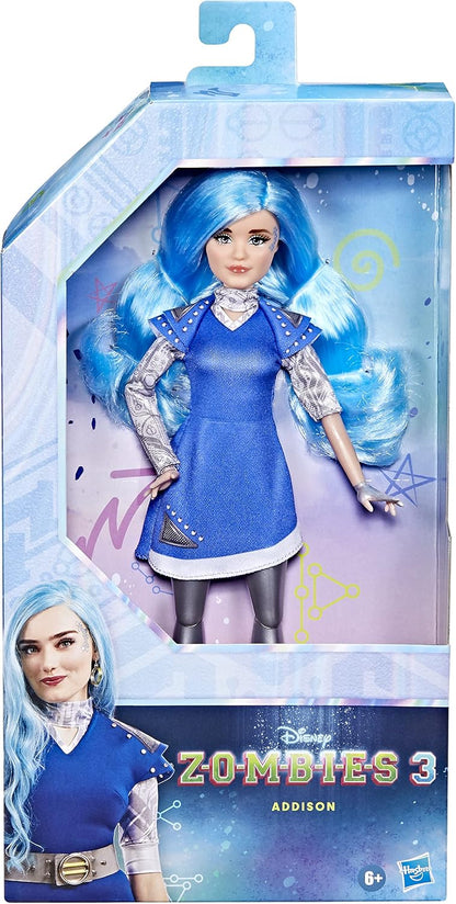Disney Princess Zombies 3 Addison - Muñeca de moda de 30 cm con cab...
